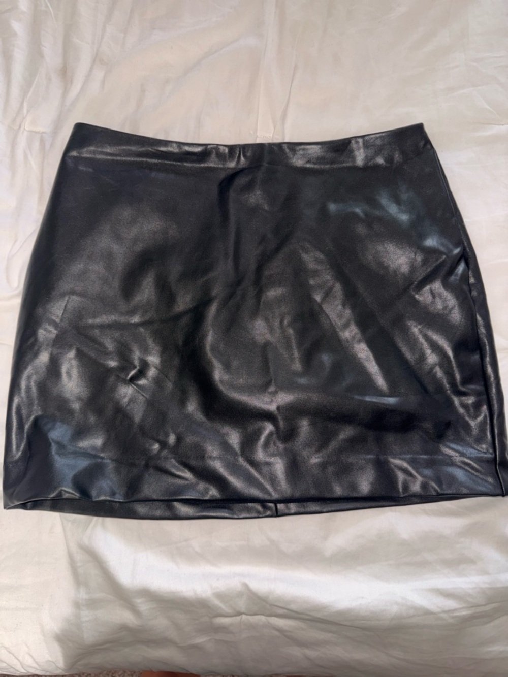 Express Black Faux Leather Mini Skirt